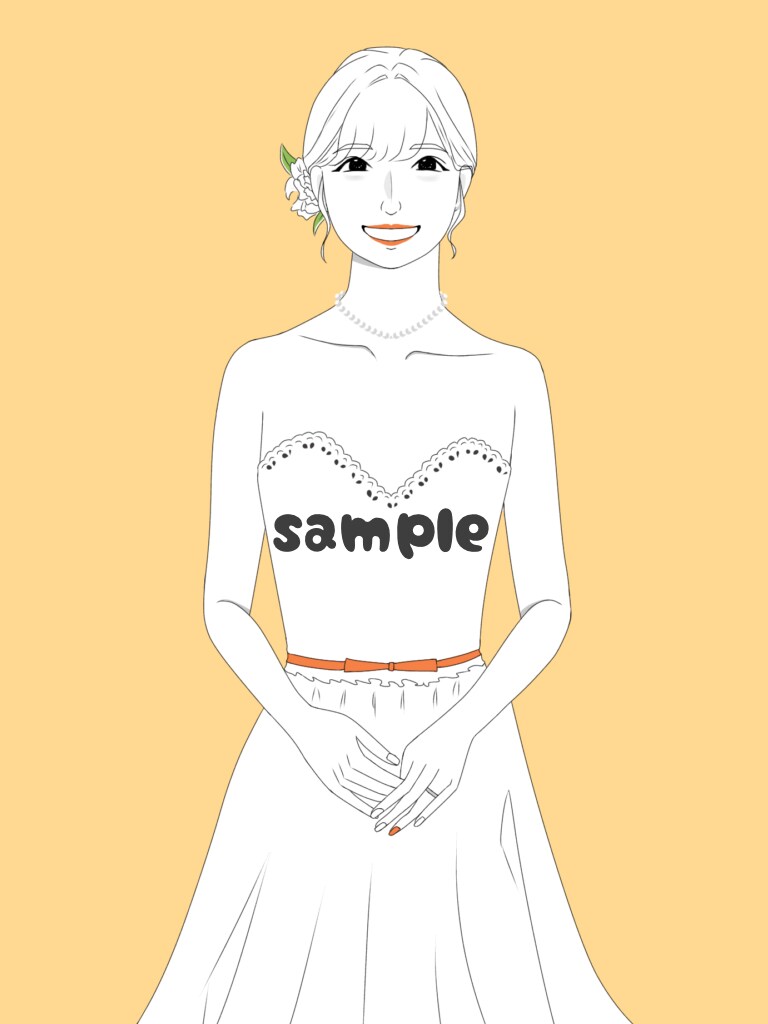 リアル風な名刺やWebでも使える似顔絵描きます 大人っぽく軽いタッチでSNSやウェディングに使えます！ イメージ5
