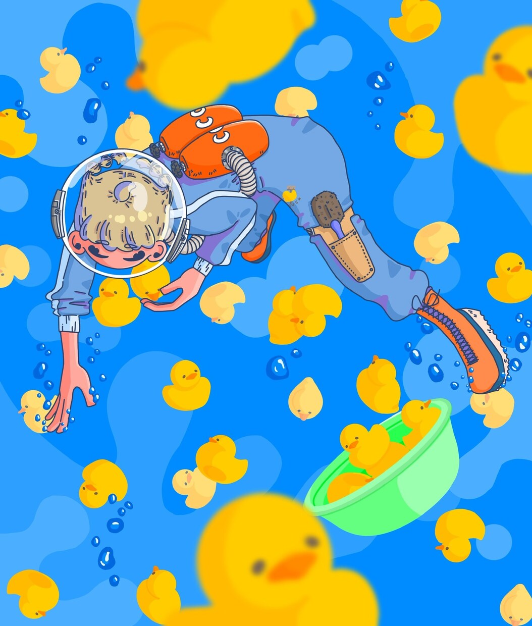ポップでカラフルなイラスト描きます 周りと差をつけたい人必見！目を引く個性的な絵柄です！ イメージ3