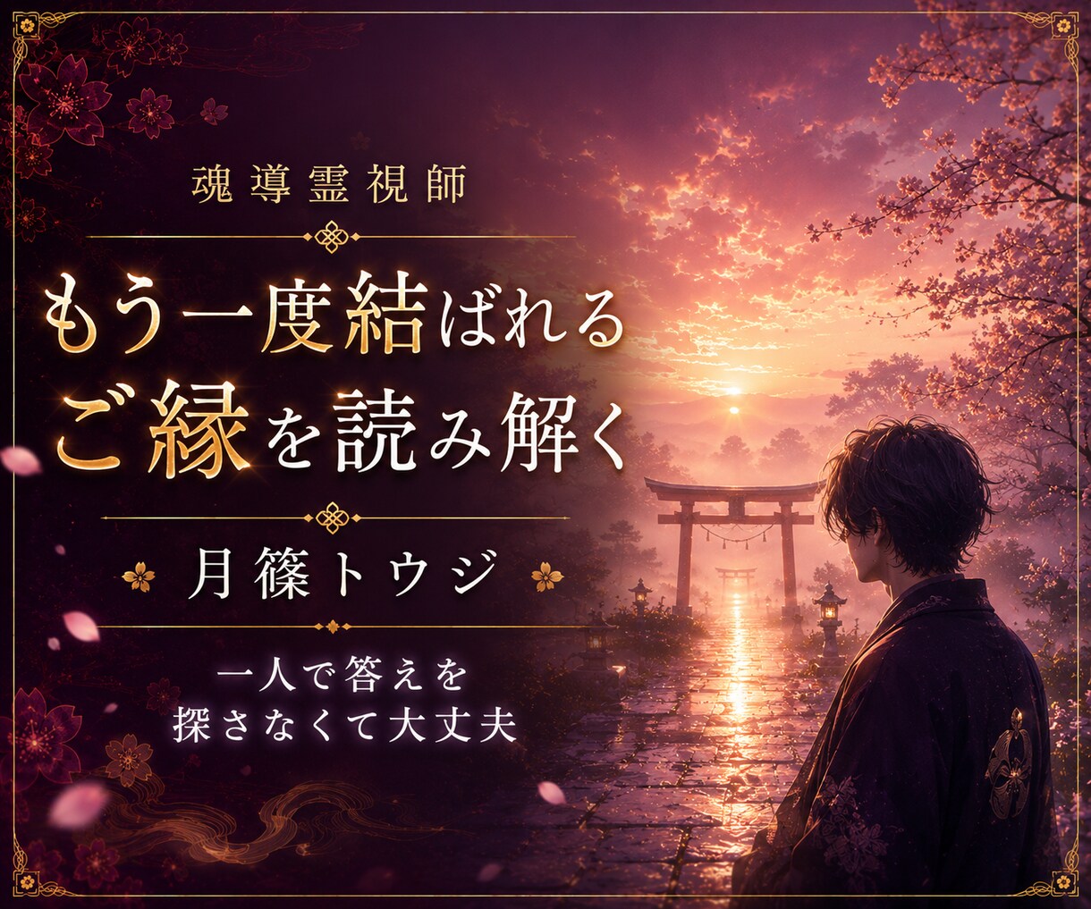 復縁鑑定｜復縁の可能性と本音を魂から読み解きます あの人の本音と復縁の可能性を魂の奥から読み解く イメージ2