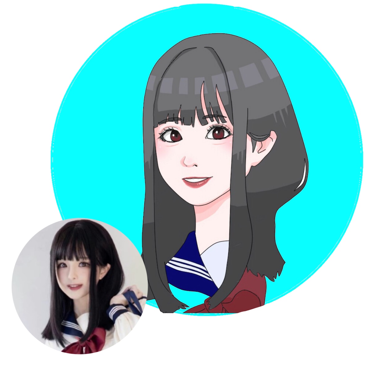 親しみやすくリアル！2つを叶える似顔絵お描きします あなたもキャラクターに変身！ポップでリアルな似顔絵をお届け イメージ2