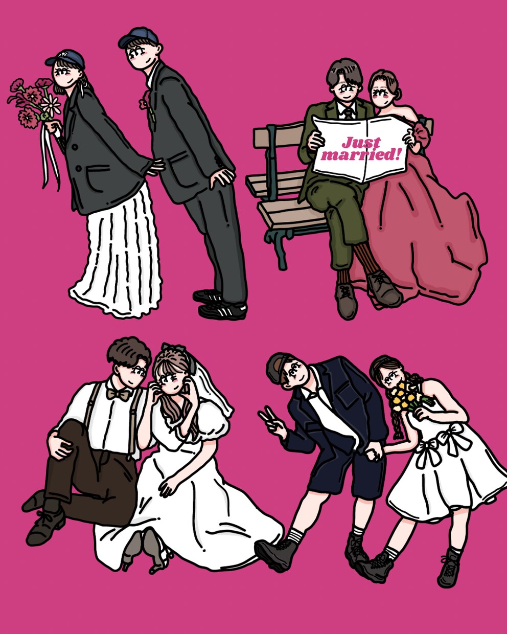 コスパ良くトレンドな似顔絵をお描きします ポップでお洒落な似顔絵でトレンドなアイコンを イメージ7