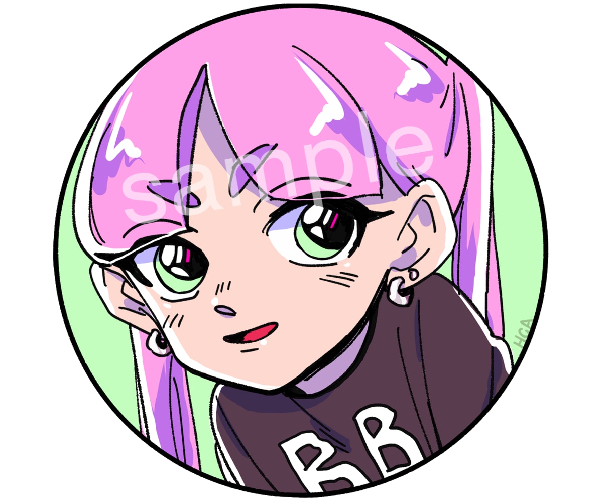 可愛いキャラアイコン描きます まるくてかわいい自分だけのイラストアイコンです♪ イメージ1