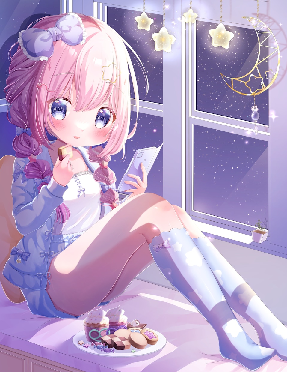 髪にこだわった可愛い一枚絵や動画用イラスト描きます 髪フェチが可愛いロリイラストを描きます イメージ9