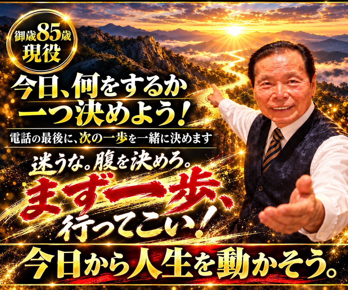 85歳現役があなたのやる気に火をつけます まだまだやれる！人生は今から！85歳が元気と勇気を届けます イメージ10