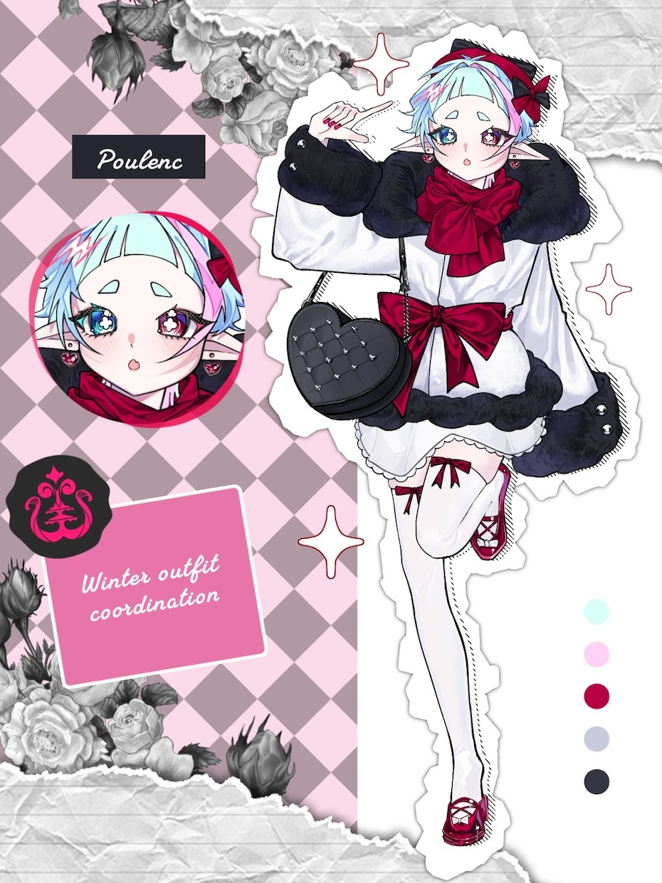 キャラクターデザイン/立ち絵の制作をいたします 配信やTRPG等で使う立ち絵の制作を行います！ イメージ3