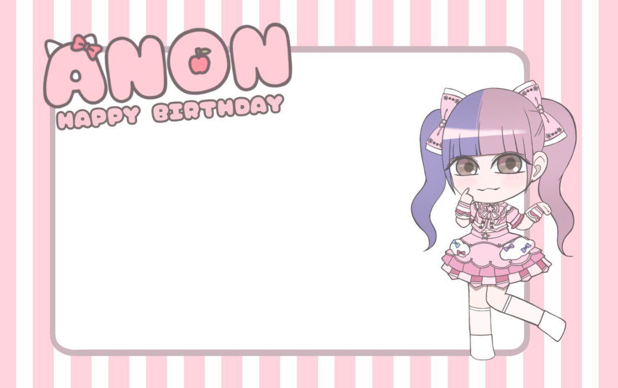 アイドル関連のメセカ、ボードなどのイラスト描きます アイドルの生誕や卒業などのイラスト制作いたします！ イメージ6