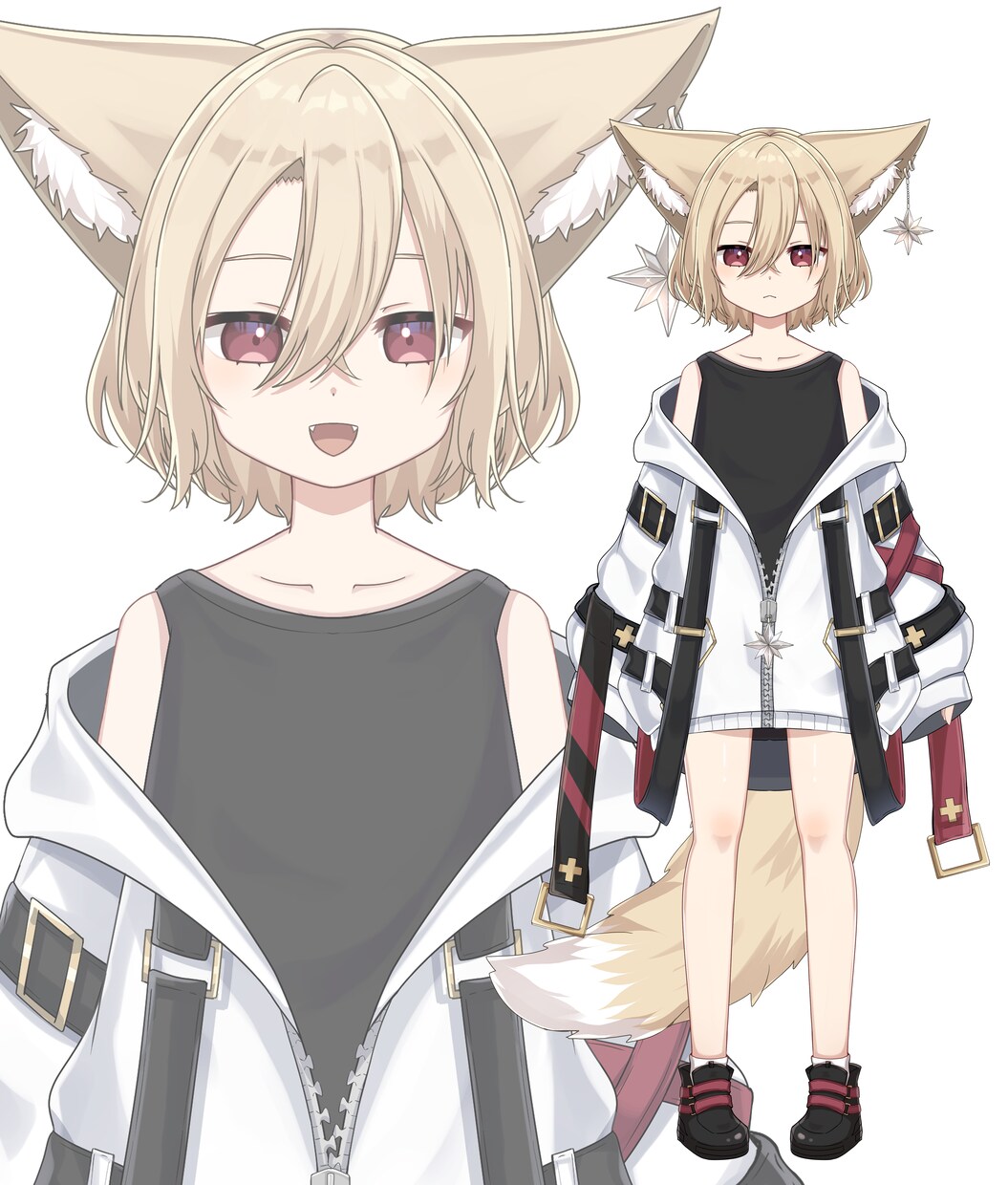 Vtuber向けLive2Dモデル制作いたします ☆デザイン〜モデリングまで全工程☆モデリングのみも可☆ イメージ4