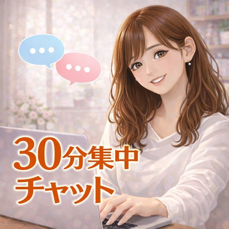 息抜き・癒し♡30分あなたに集中してチャットします LINEみたいに気軽に/雑談/お悩み相談/愚痴聞き/ノロケ イメージ1