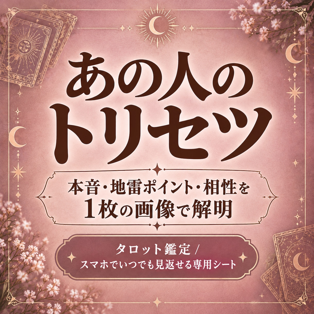 あの人との取り扱い説明書1枚の画像でお届けします 〜2人の相性とトリセツをまとめた、専用カスタムマニュアル〜 イメージ1