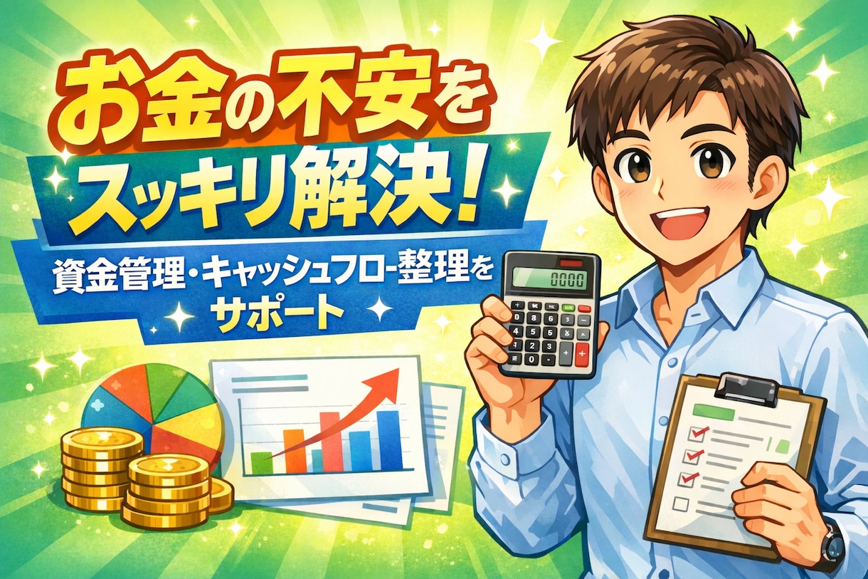 起業初期向け｜資金管理／お金の不安整理サポートます 起業初期の“お金迷子”救います！ イメージ1