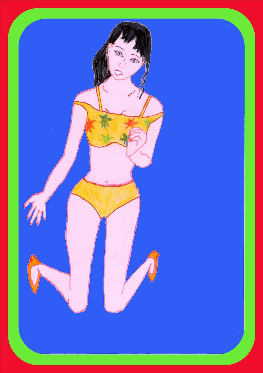 若い女性像・ほほ笑み・手書きを画像ソフト仕上げます きれい・かわいい・女性像　微笑みで愛情　ロマン画像　イラスト イメージ2