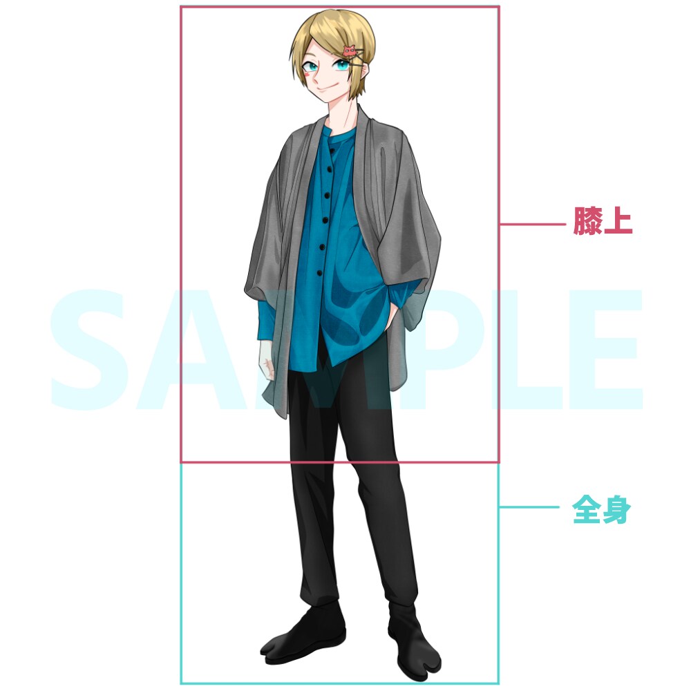 キャラクター、立ち絵イラスト描きます 配信やVTuber、歌ってみた動画などに使える！ イメージ3