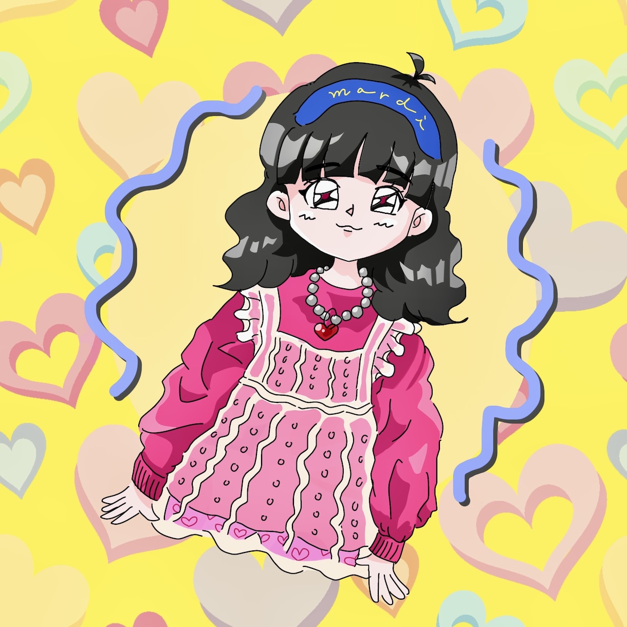 レトロポップな似顔絵・イラスト描きます レトロ、ポップ、カラフル、漫画ちっくな似顔絵が得意です❁ イメージ2
