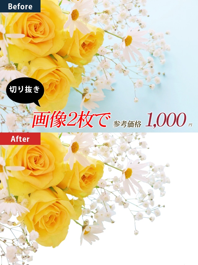 写真画像の切り抜き&補正致します jpeg＋psd＋pngデータ納品致します。 イメージ4