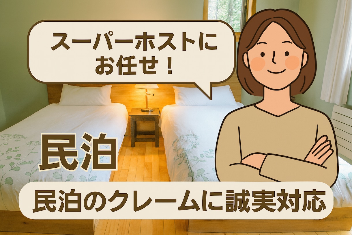 民泊トラブルの“丸く収めたい”をサポートします 英文も書きます！クレーム対応文を丁寧に作成 イメージ1