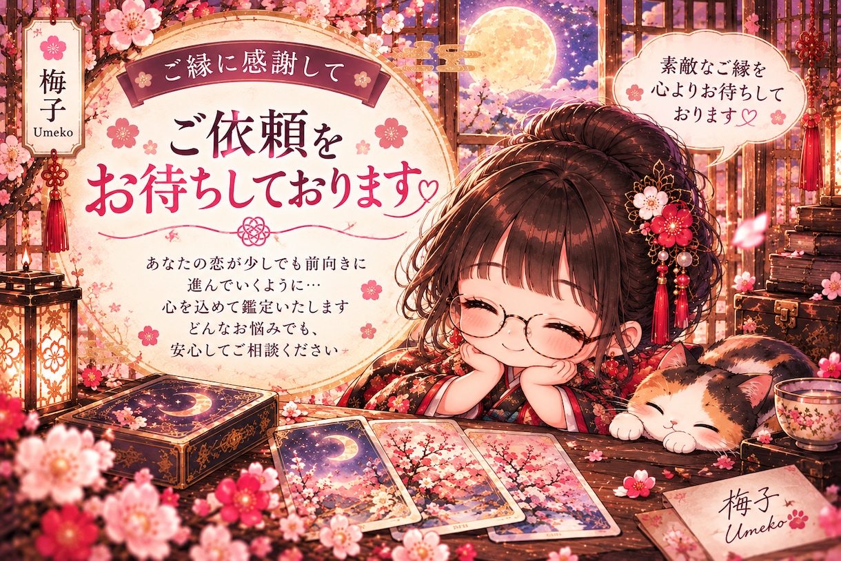 恋の悩みをタロットとオラクルで読み解きますます あの人への想いも、言葉にできない不安も大切にします✨ イメージ3