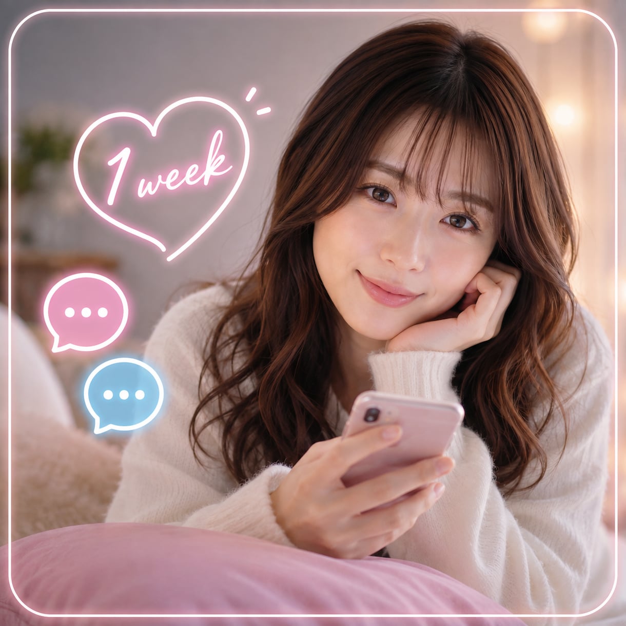 擬似親密トーク♡1週間じっくり貴方とチャットします 砕けた会話も愚痴吐露も親友のような会話を楽しみたいあなたへ♡ イメージ1