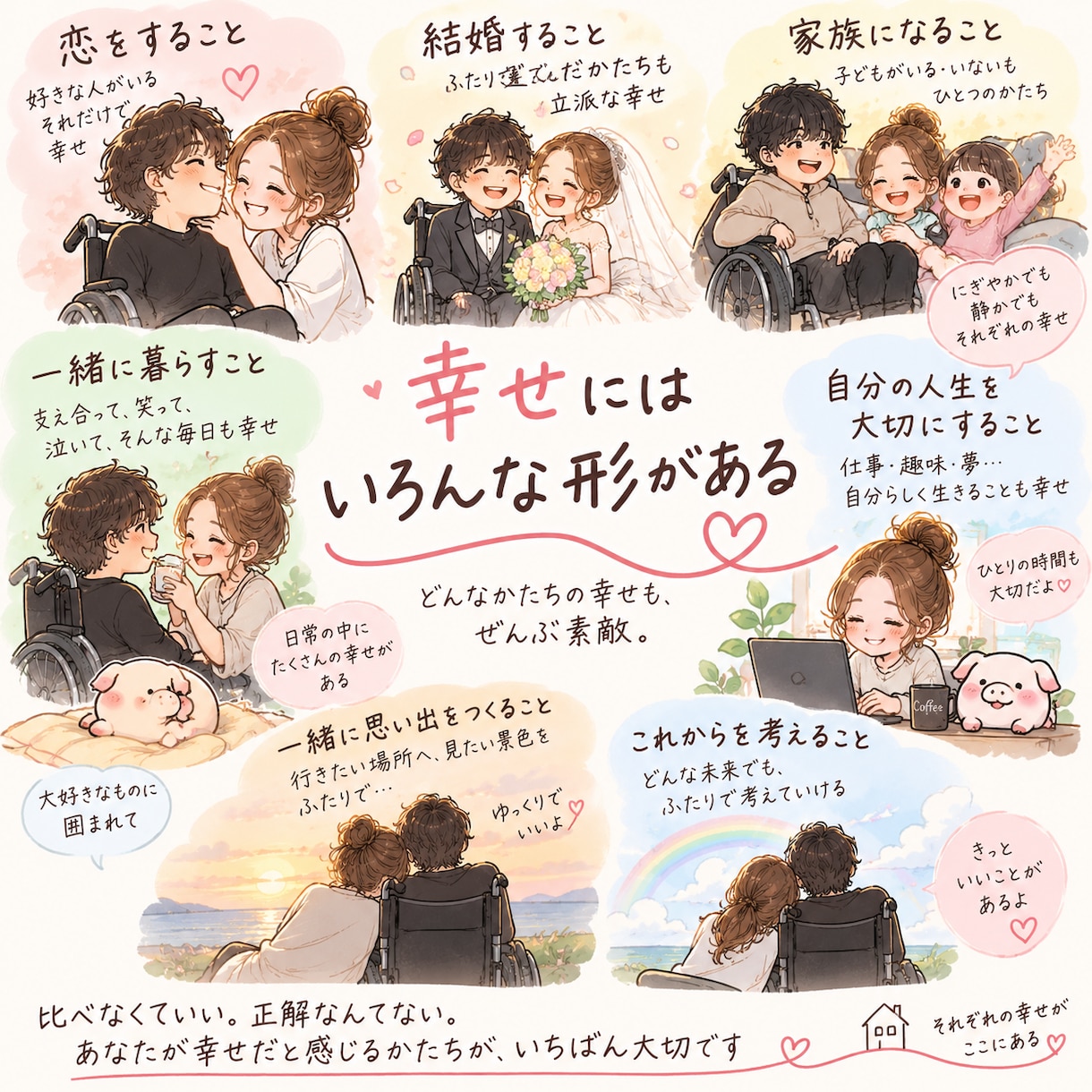 障がいのあるパートナーとの恋愛・結婚の悩み聞きます 恋愛に障がいは関係ないよね！結婚までのリアルをお話しします！ イメージ2