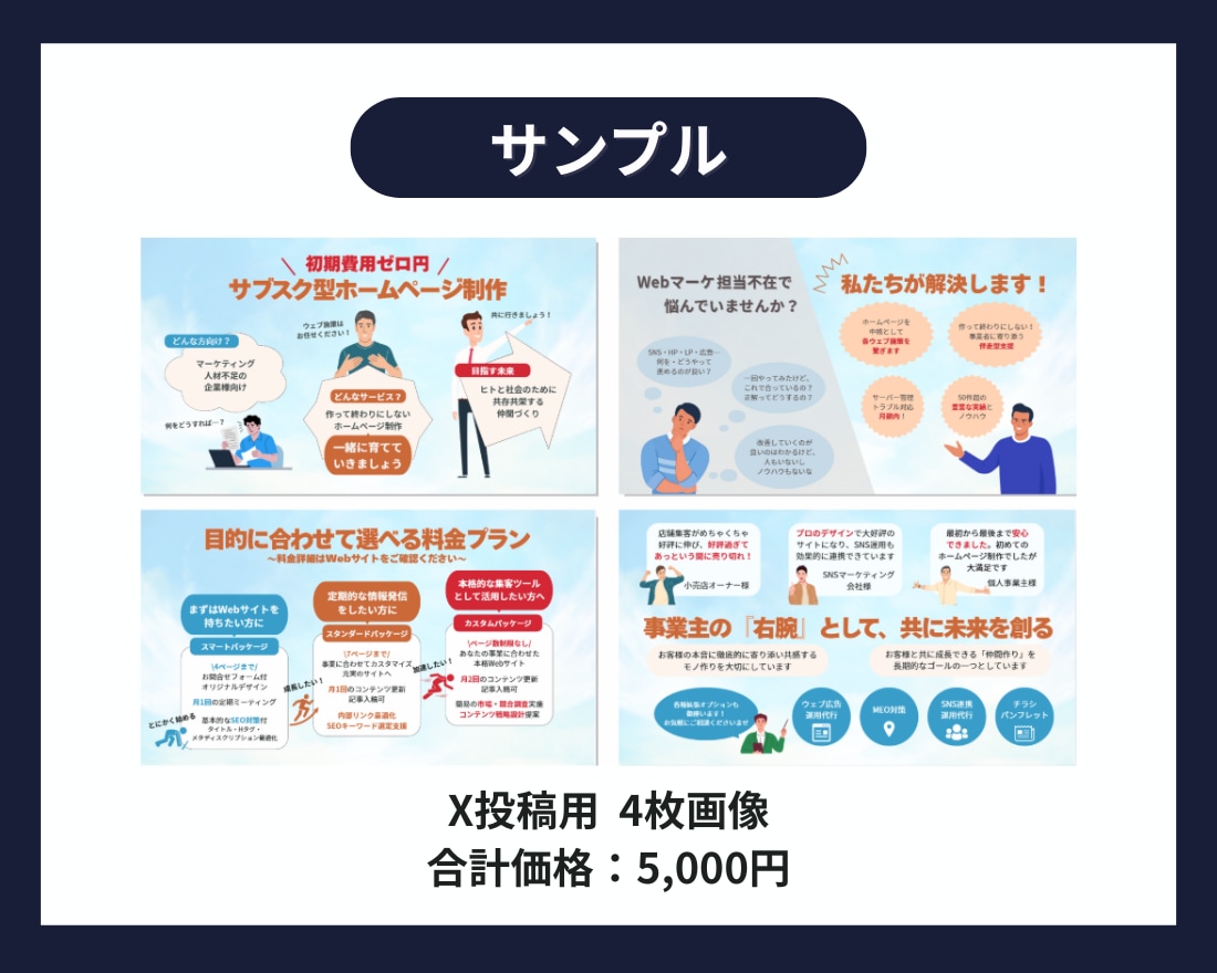 あなたのお好みに合わせた図解を作成します SNS投稿、営業資料、ブログアイキャッチ等、使い方いろいろ イメージ7