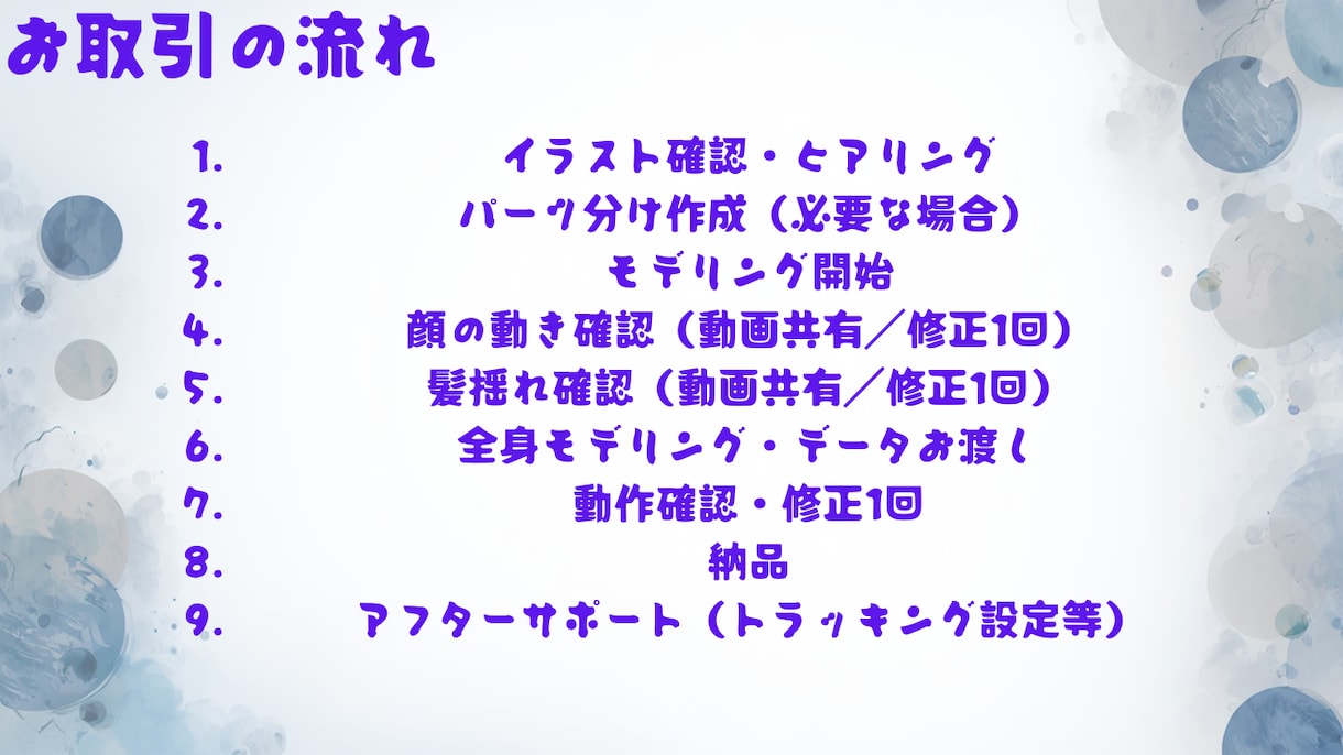 Vtuver向けのモデリングを行います ケモ耳、尻尾を特に得意としております。 イメージ2