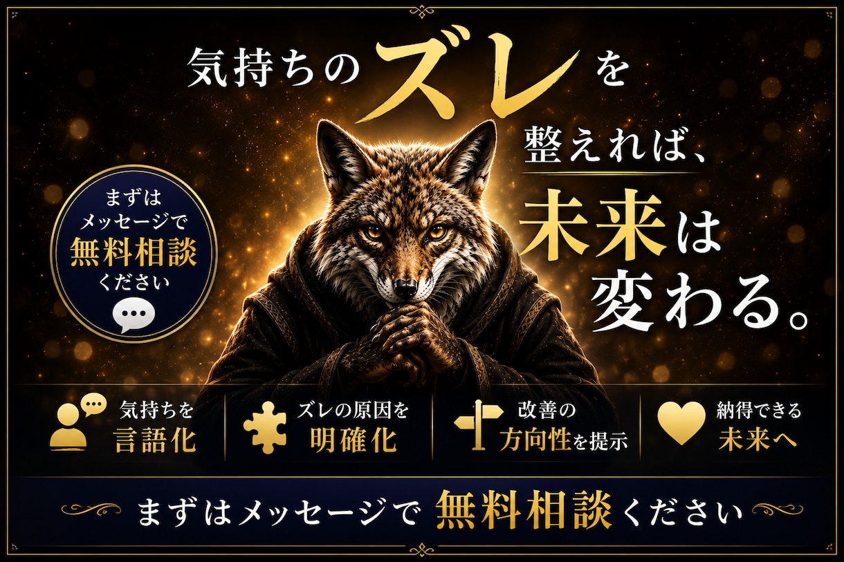 購入前に無料相談可。否定なし。あなた今ズレてます 合わなければ購入不要。まずは気軽にご相談ください イメージ1
