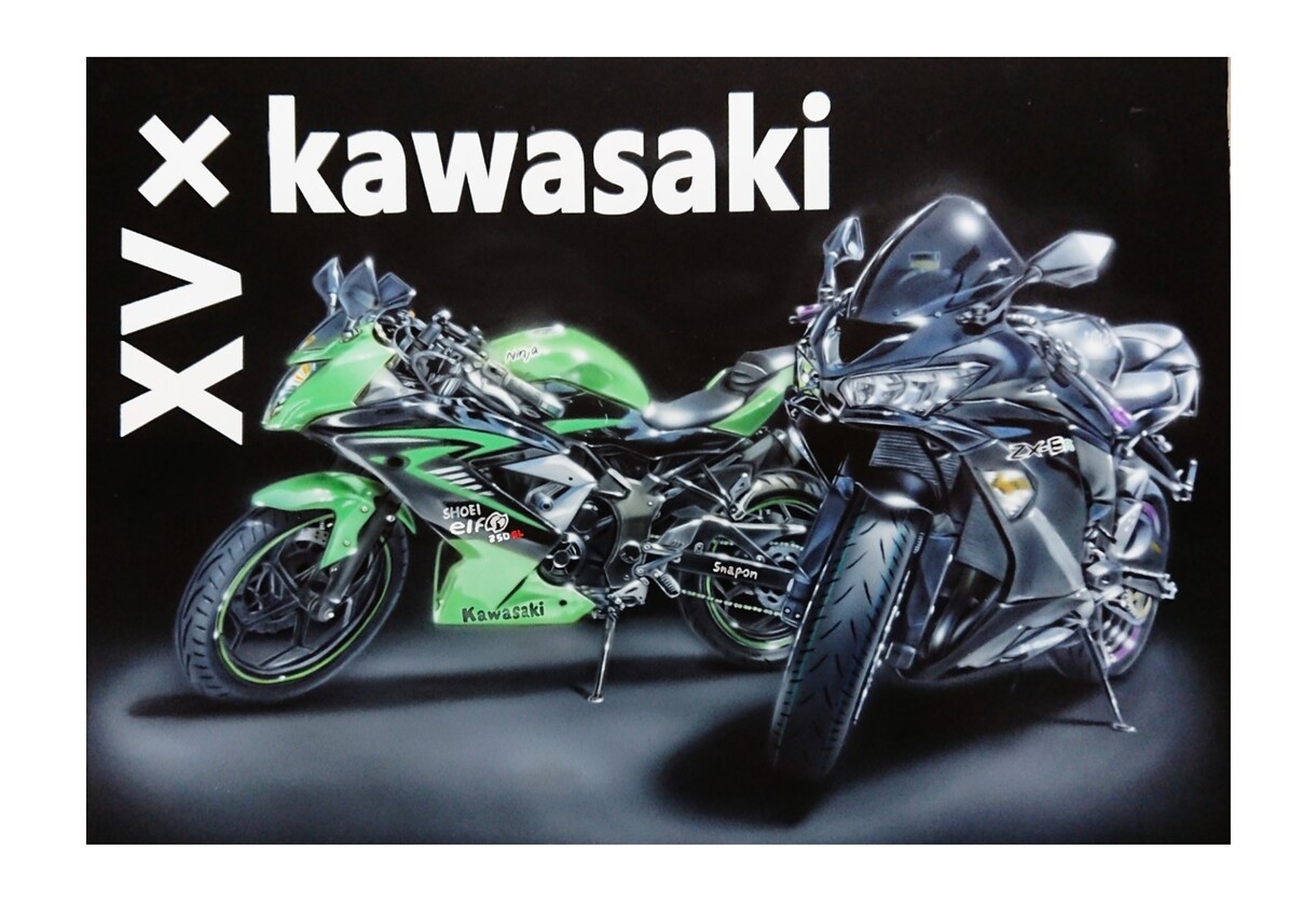 A3・B3　エアブラシで愛車イラストを描きます 大切な愛車をイラストにしてお部屋やガレージに飾ってみませんか イメージ4