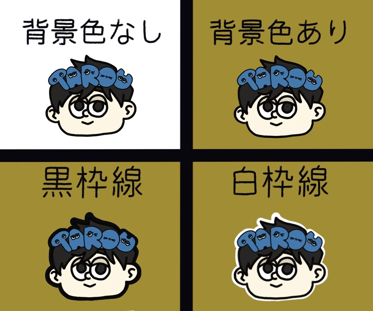 かわいいデフォルメ名前付きアイコン、描きます 手直し無制限のアイコン作成〜センスの違いを見せつけろ〜 イメージ2