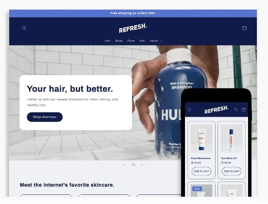 Shopify（ショッピファイ）でお店を作ります Shopify認定パートナ―がネットショップを作成致します。 イメージ3