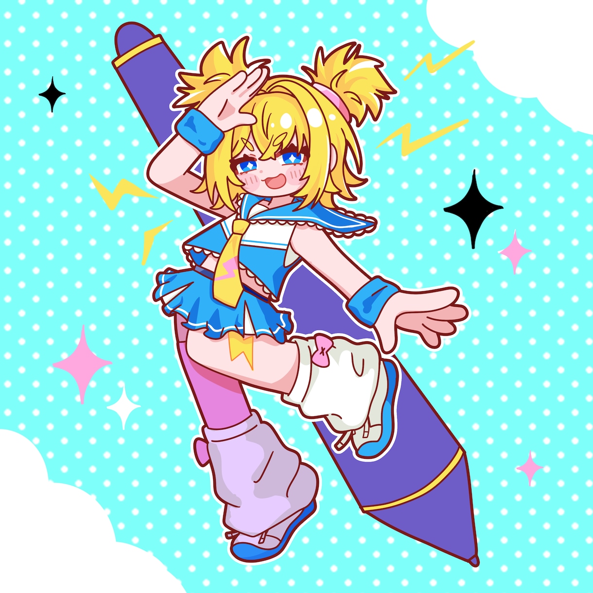 目を引くポップでかわいいデフォルメを制作します 並んだ時に埋もれない！Vtuber活動やShorts動画に！ イメージ1