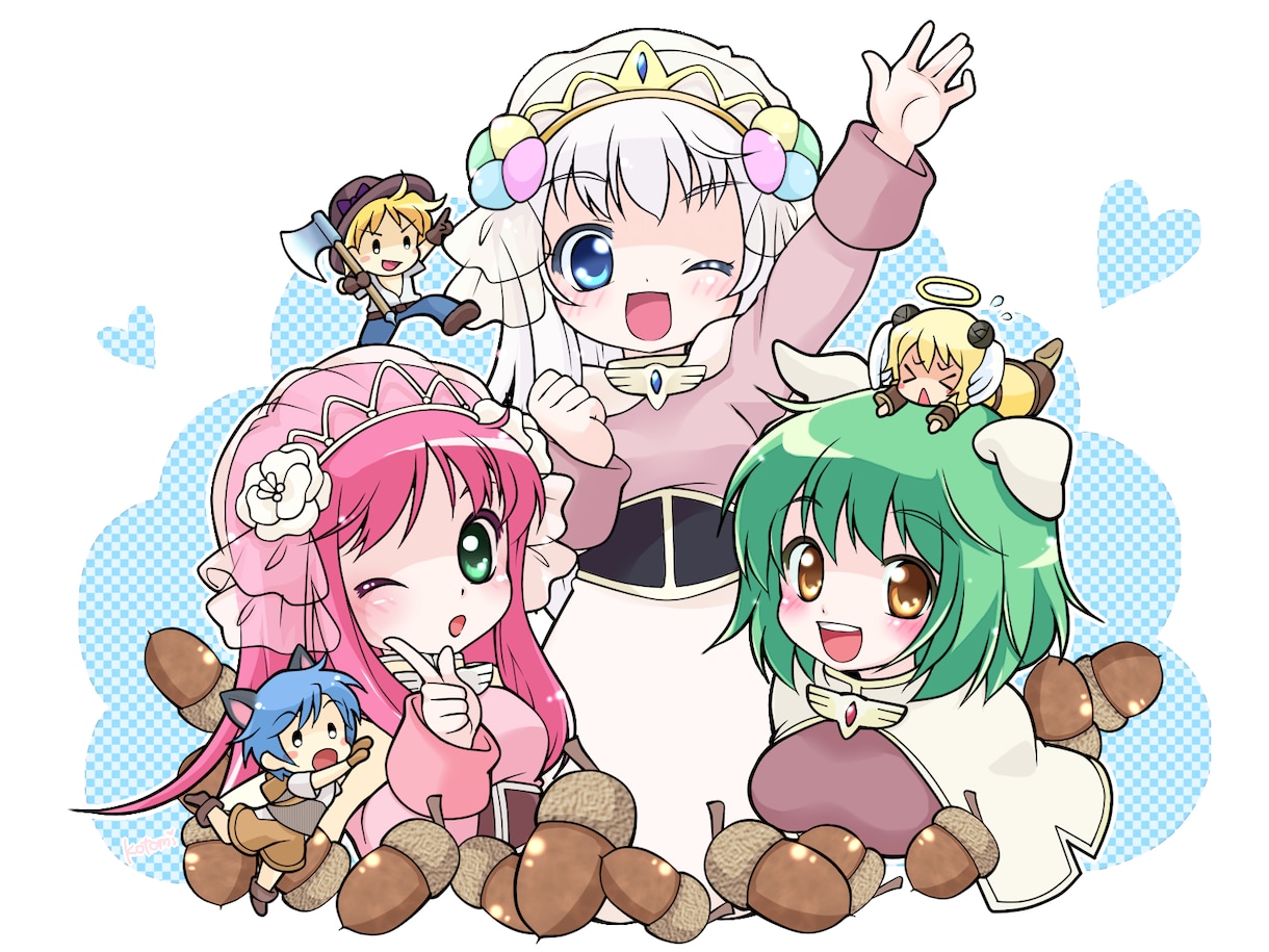 萌え系ゆる系イラストアイコンなど描きます 急ぎok 商用や権利譲渡はお見積もりにて対応 絵全般相談OK イメージ2