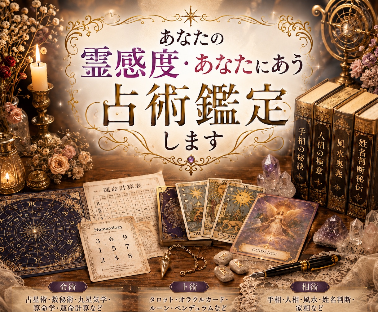 あなたの霊感の特徴・あなたにあう占術鑑定します あなたの霊感タイプと、本当に相性のいい占術を発見しませんか？ イメージ1