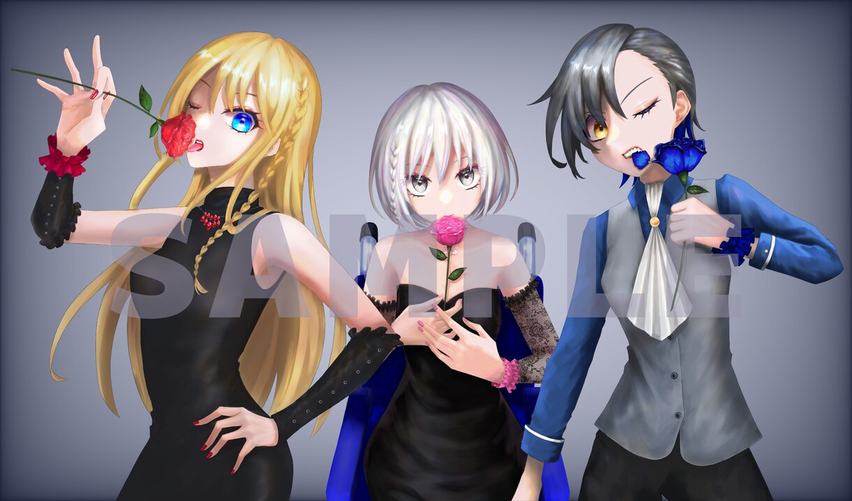 アニメ塗りから厚塗り風まで描きます SNSアイコンやサムネイラストを求めている方へ。 イメージ5