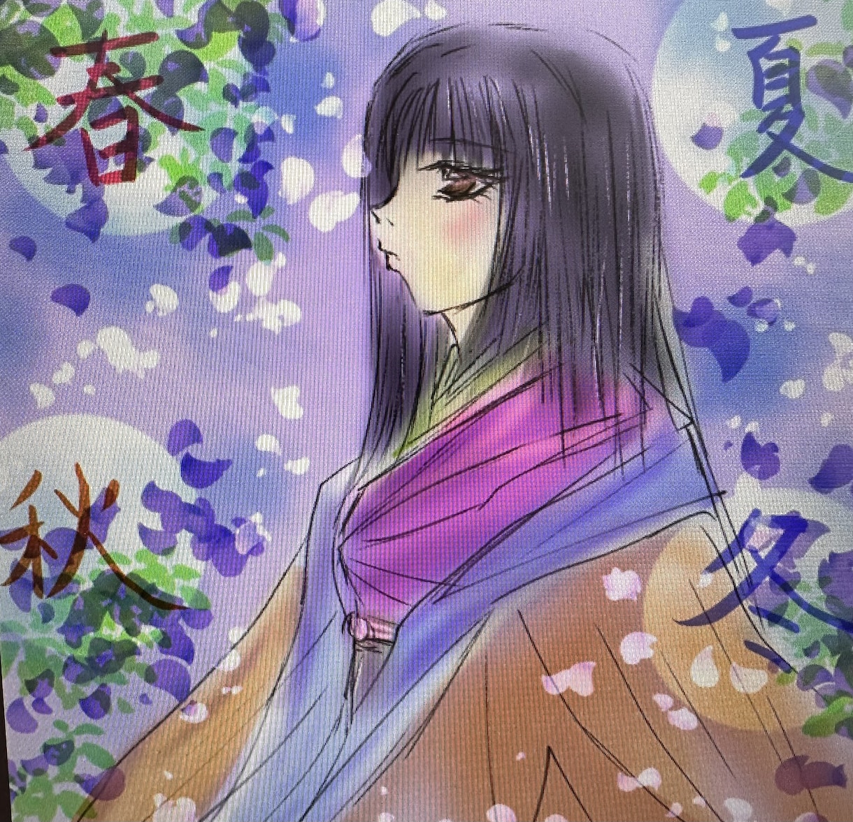 世界観を大切にした一枚絵を描きます 幻想・和風・美麗系のイラストを心を込めて制作します イメージ9