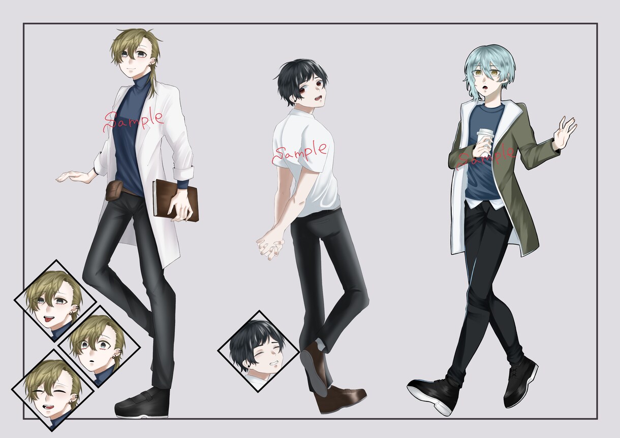 キャラクターの立ち絵作成致します ゲームイラストやTRPGなどにどうぞ！ イメージ3