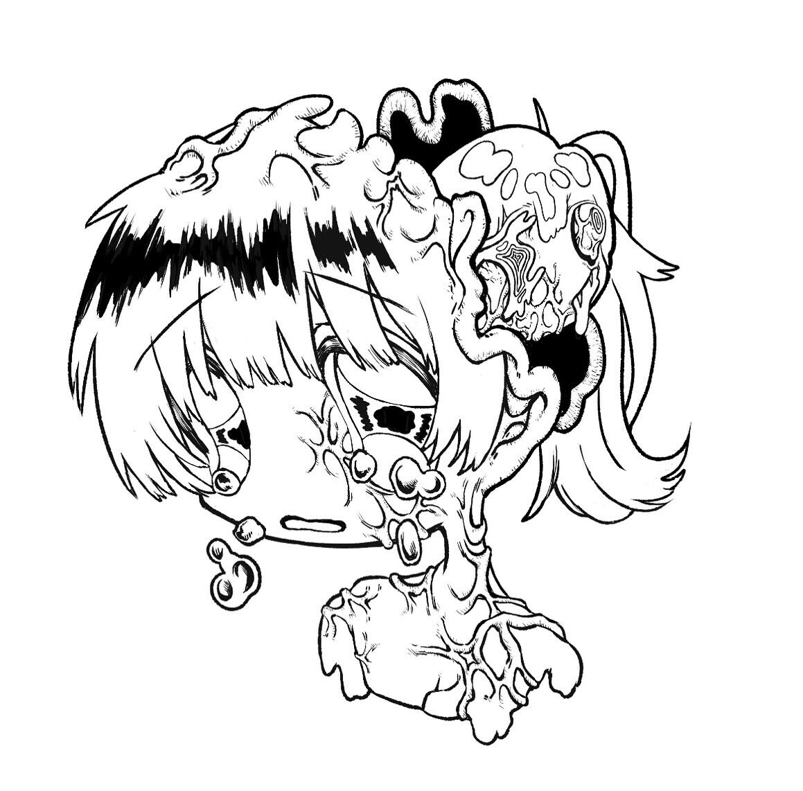 少し奇妙な世界観の絵を描きます 少し奇妙でかわいい不思議な世界観 イメージ7