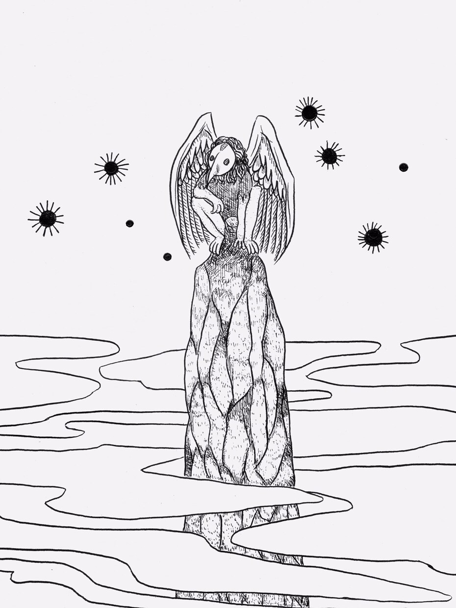幻想的なモノクロのイラストを描きます 【アイコン、挿絵にも】ペン画家による繊細でおしゃれなアート イメージ4