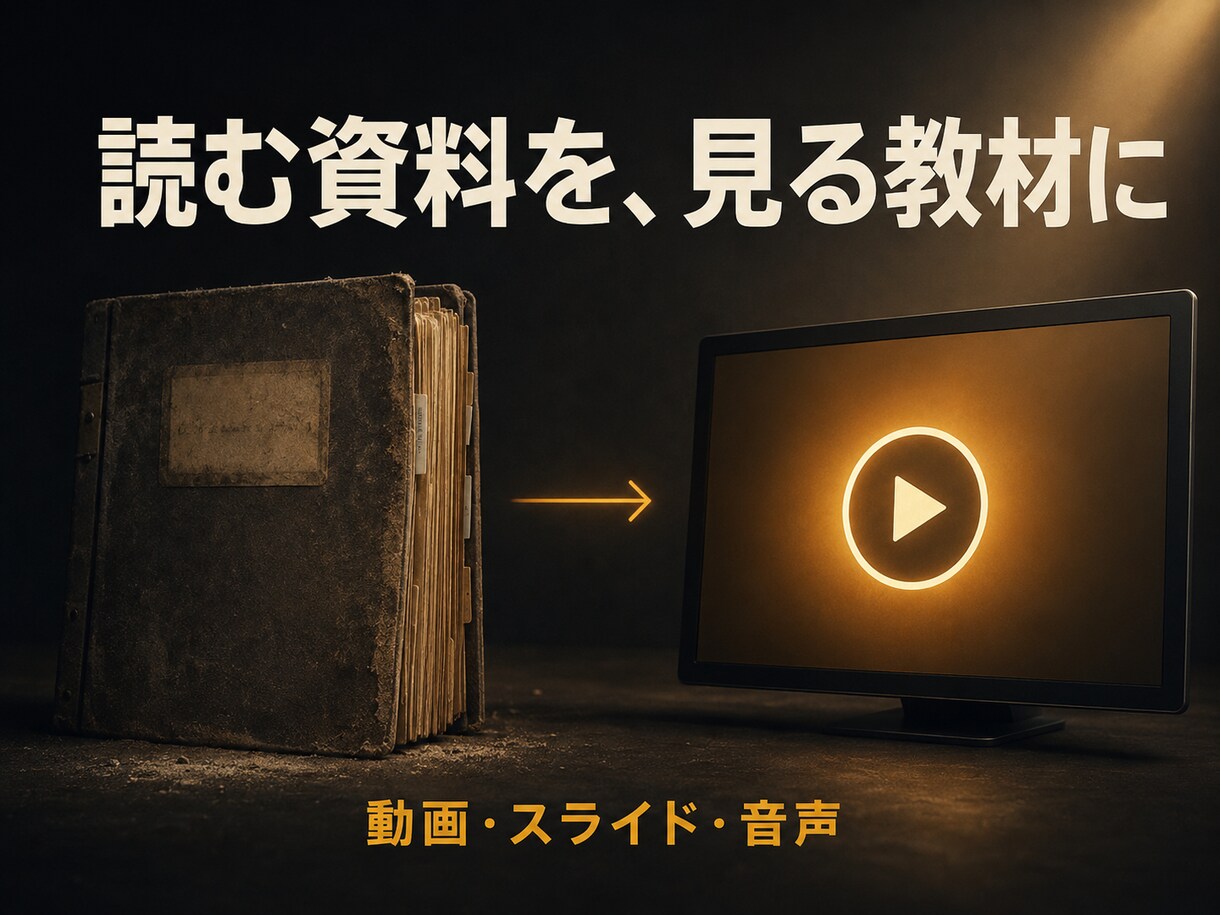 社内マニュアルを5分の解説動画にします 新人に毎回同じ説明。それ、動画1本で終わります イメージ2