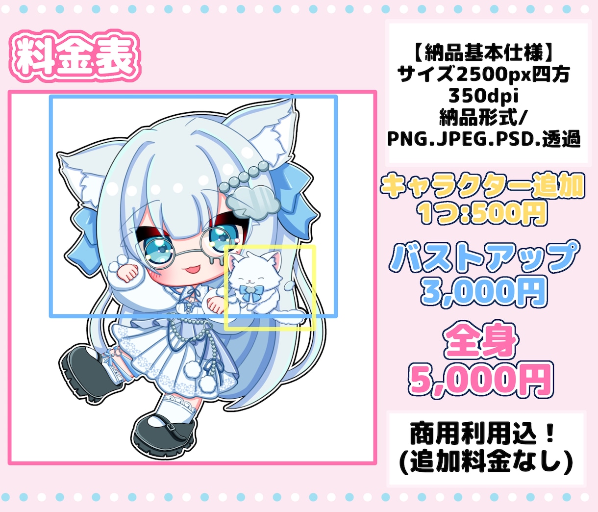 SDイラスト•ミニキャラ•グッズイラスト描きます 【特別価格】実績作りのため、先着2名様限定！(商用利用OK) イメージ2