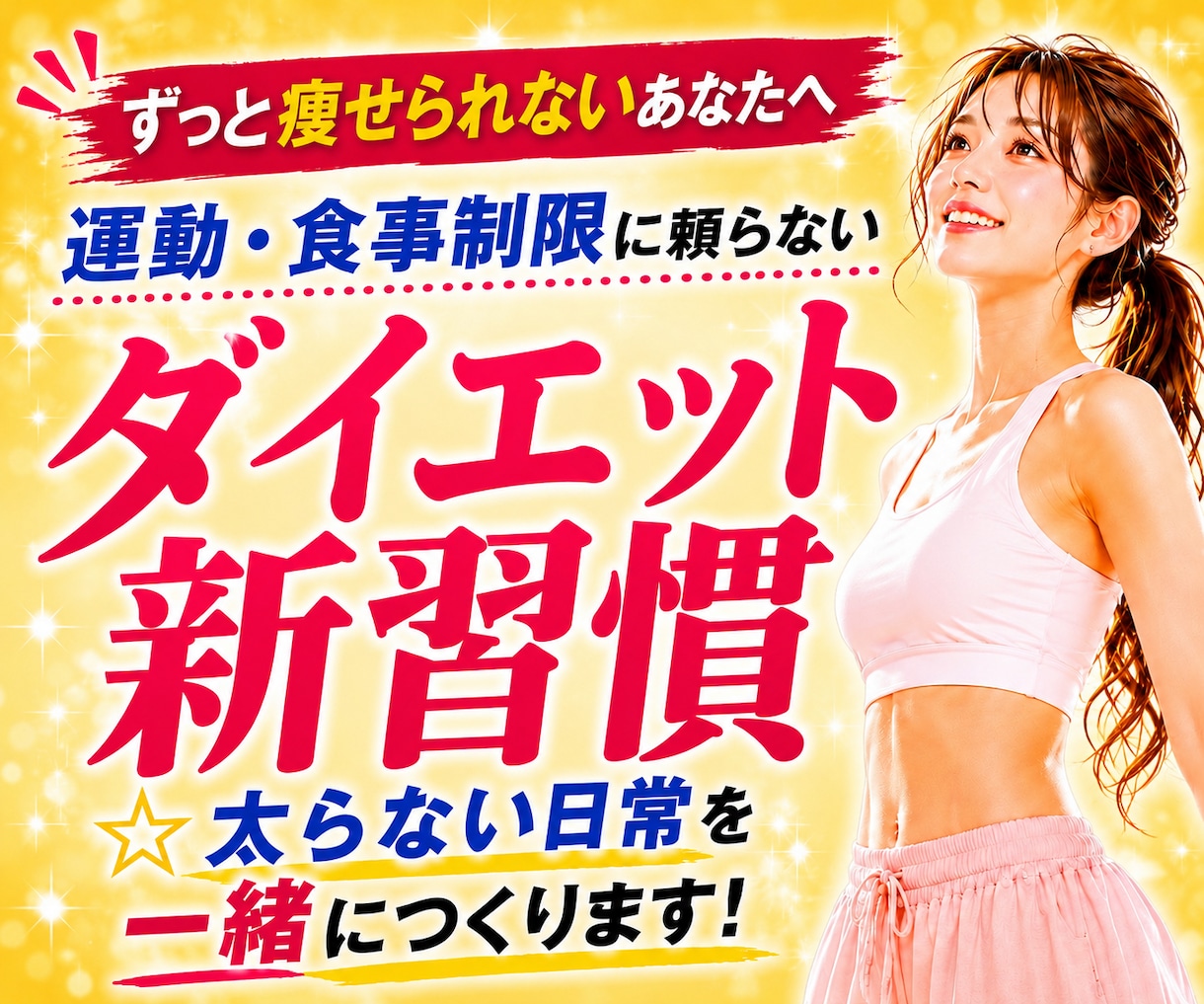 運動・食事制限に頼らず太らない日常をつくります 何をしても痩せなかったあなたへ。太らないダイエット新習慣 イメージ1