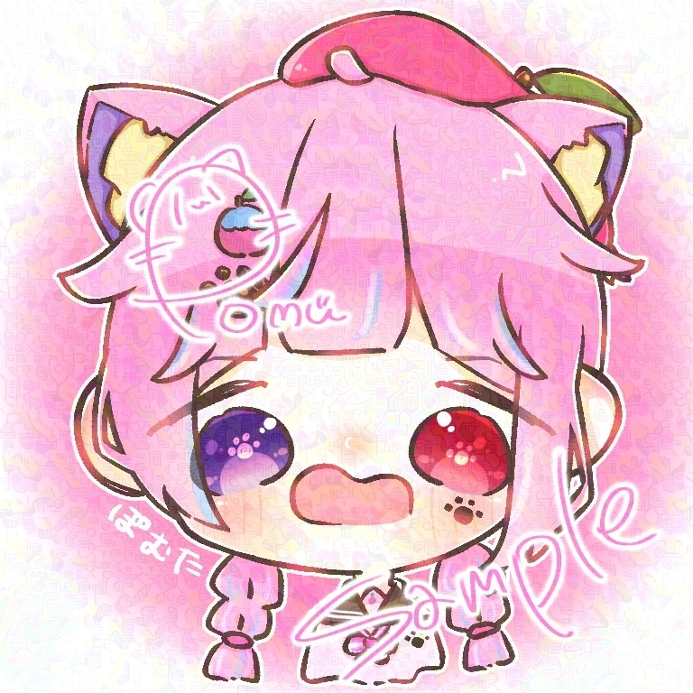 SNSで使える！かわいいデフォルメイラスト描きます 短納期相談○ SHOWROOMアバター/アイコン/配信サムネ イメージ1