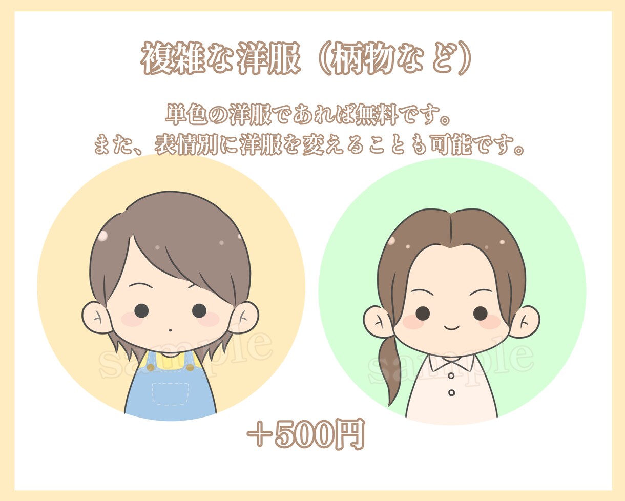選べる表情4点セット！商用OK！アイコン描きます SNSやブログに！ほんわかかわいく仕上げます♪ イメージ8