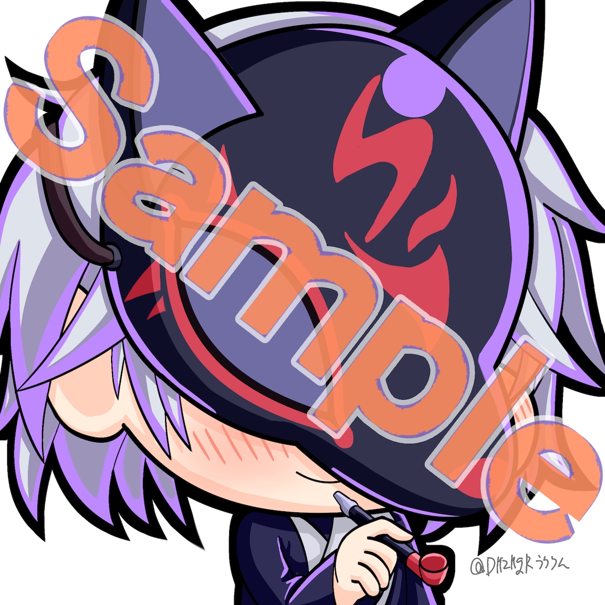 SNS等で使えるアイコン描きます SNSでミニキャライラストをアイコンにしたい方向けプランです イメージ2