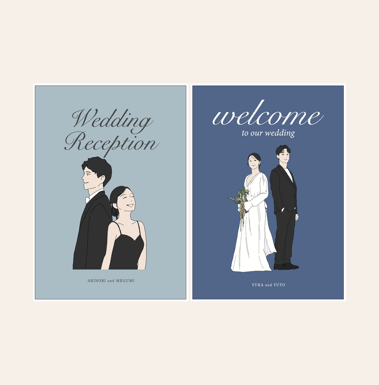 ナチュラルな結婚式ウェルカムボード描きます 結婚式後も飾りたくなる一枚を｜データ納品 イメージ2