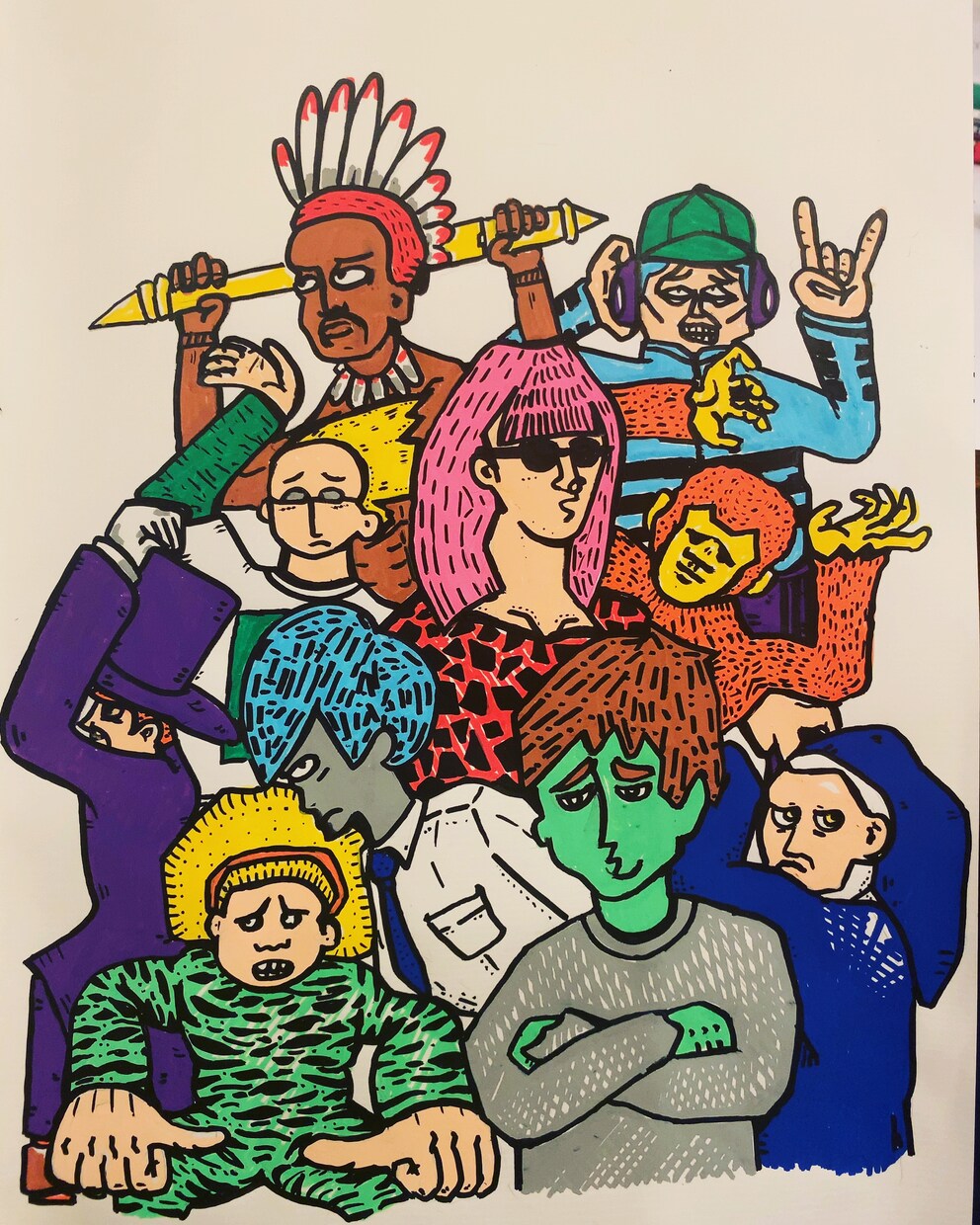 手書きでサラッとポップなイラスト描きます ポップでゆるいイラストを描きます。 イメージ9