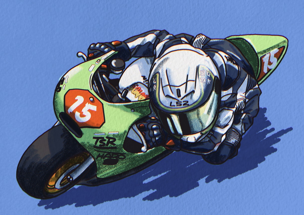 愛車のバイク、デフォルメイラストにします レトロポップでかわいい雰囲気！ イメージ4