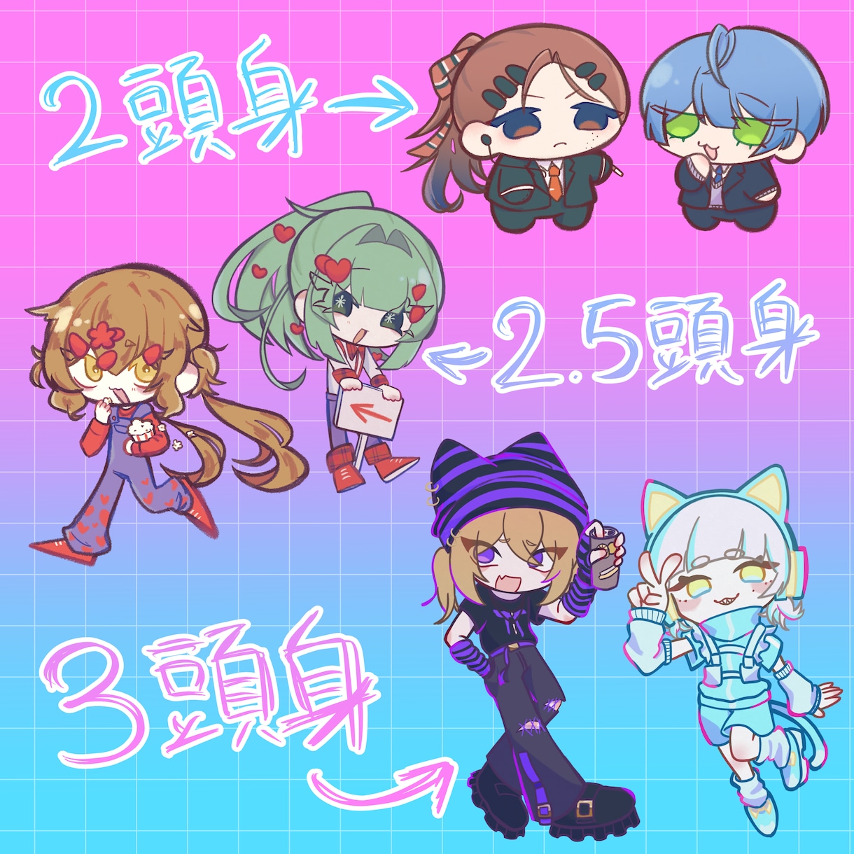 ラフで可愛いSDイラストを描きます 寄り添って制作致します。具体的に決まっていなくても大丈夫！ イメージ6