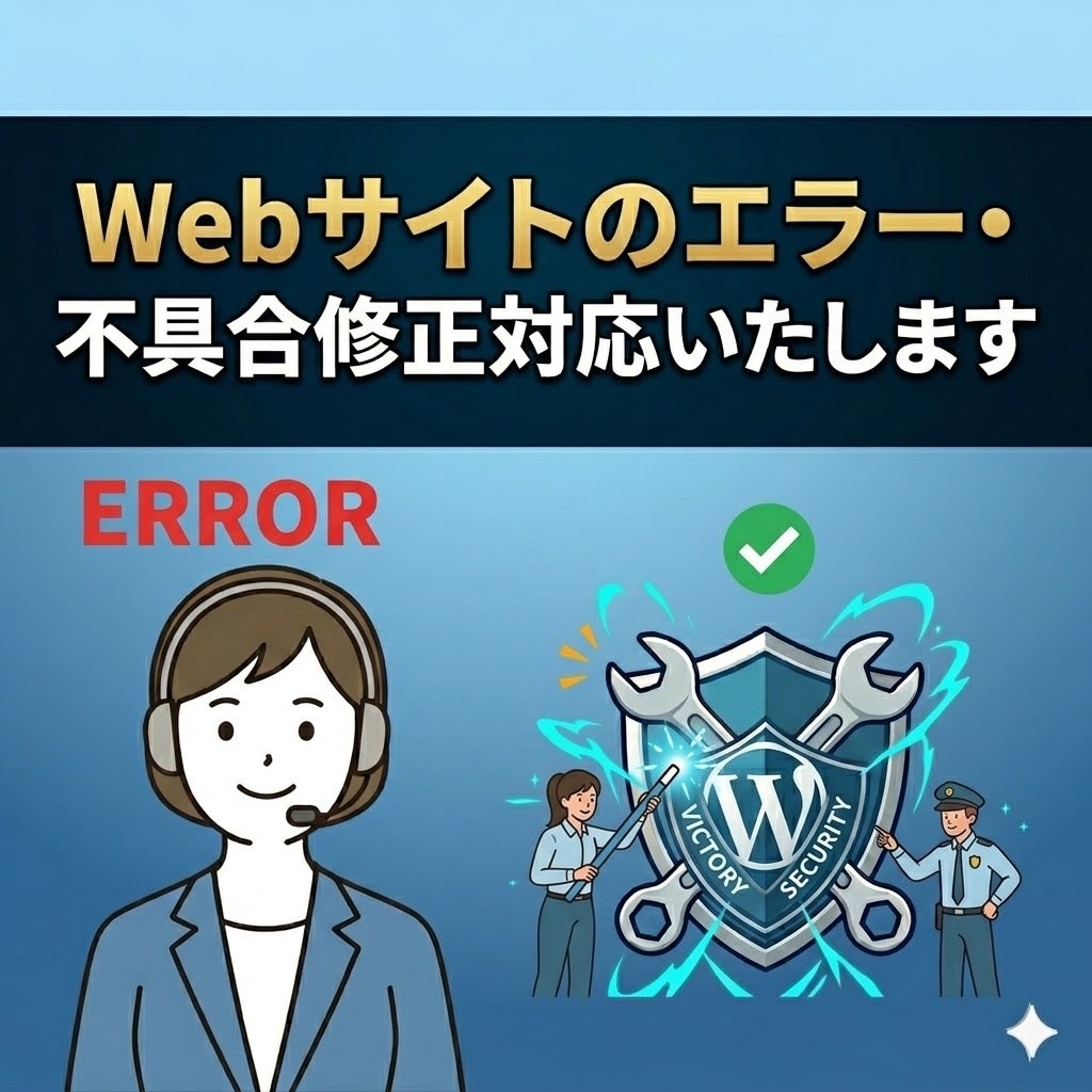 Webサイトのエラー修正承ります 表示崩れ・エラー・軽微修正まで丁寧に対応いたします イメージ1