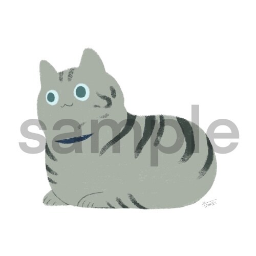 ペットの猫やオリジナルの猫描きます ペットの猫は勿論、オリジナル猫のオーダーも可！ イメージ3