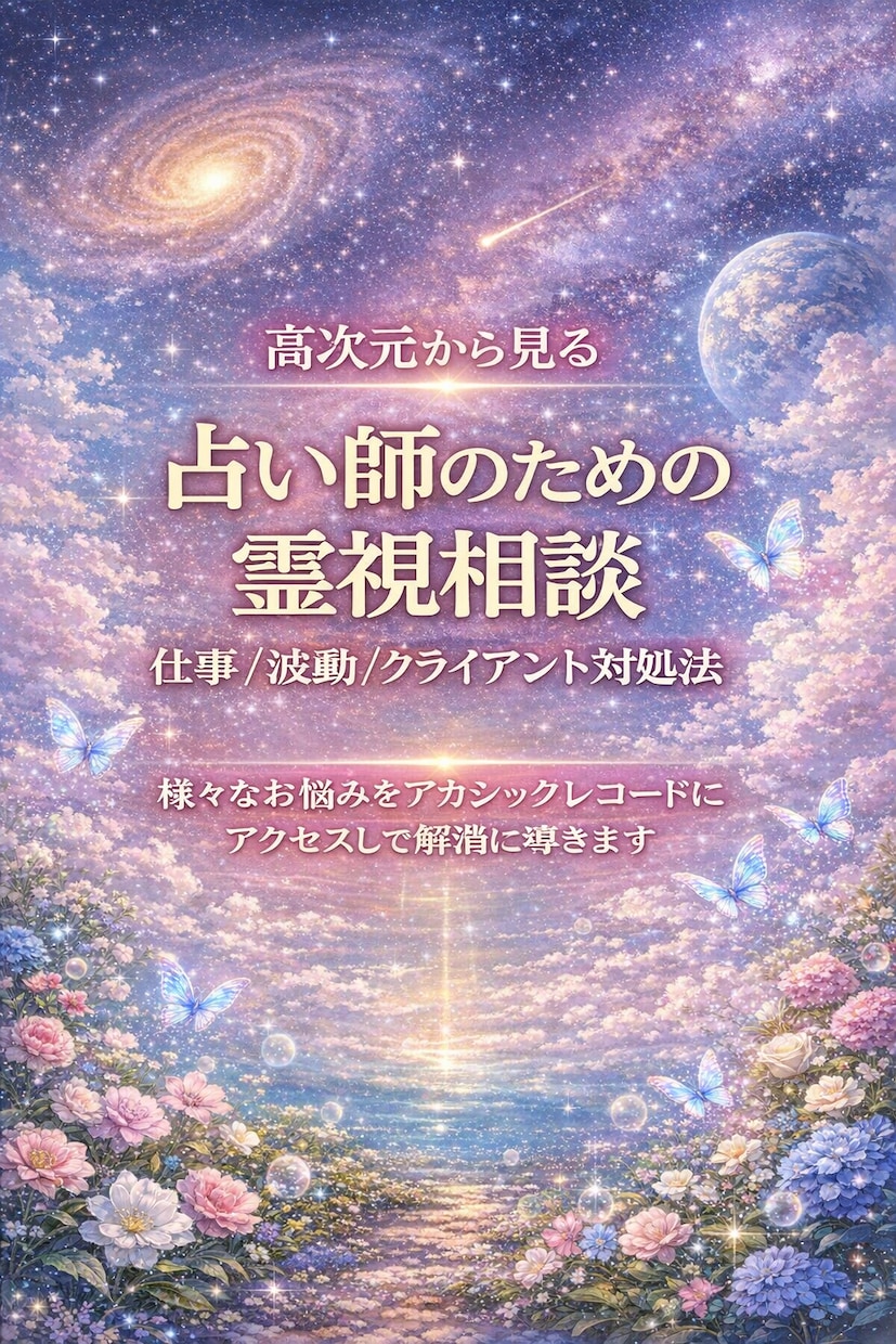 占い師さん限定で霊視し鑑定致します 同業者様向けこれから占い師を目指される方専用窓口です イメージ1