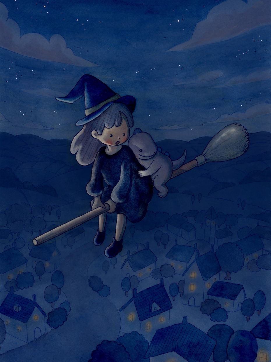 絵本のような世界観を描きます 透明水彩で描くあなただけの一枚絵【アナログ原画対応】 イメージ3